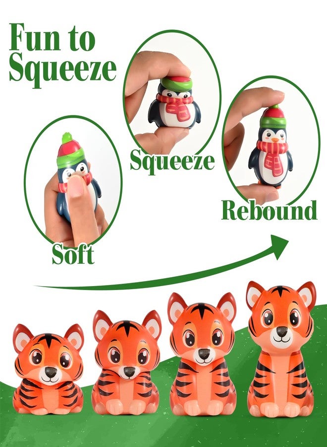 PLOUGVI 24PCS Party Favors for Kids, Animal Squishy Toys, Goodie Bag Pinata Fillers, Safari Wild Birthday Decorations, Treasure Chest Classroom Prizes,Easter Halloween Christmas Stocking Stuffers Gifts - Image 3